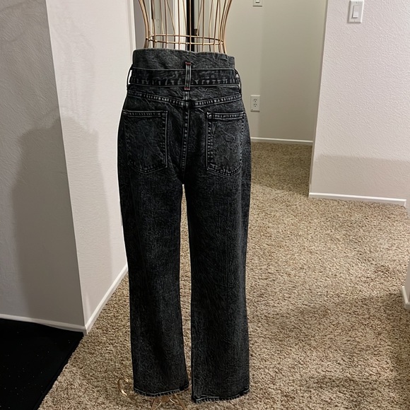 Alice and Olivia paperbag acid wash jeans 31 - Picture 5 of 7